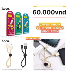 Dây sạc hoco 